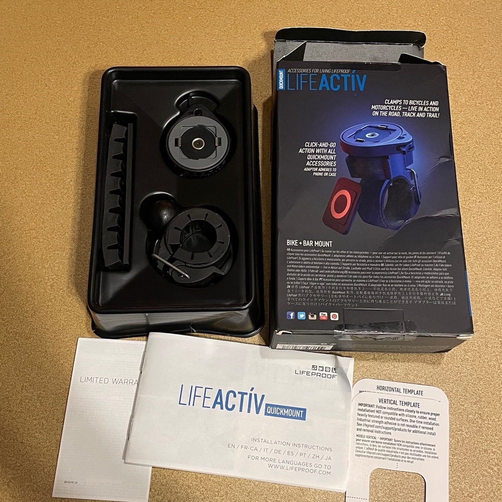 LifeProof Bike mount + iPhone 12 Pro Case